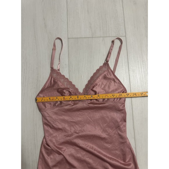 Vintage ILGWU Nylon Teddy Sz 32 - Mauve Pink - Sheer - Picture 3 of 7